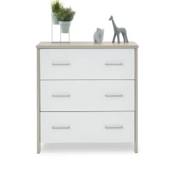 Obaby Nika Mini 2 Piece Room Set & Underdrawer - GREY WASH & WHITE