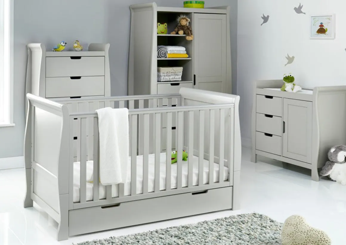 Obaby Stamford Classic 4 Piece Room Set - WARM GREY