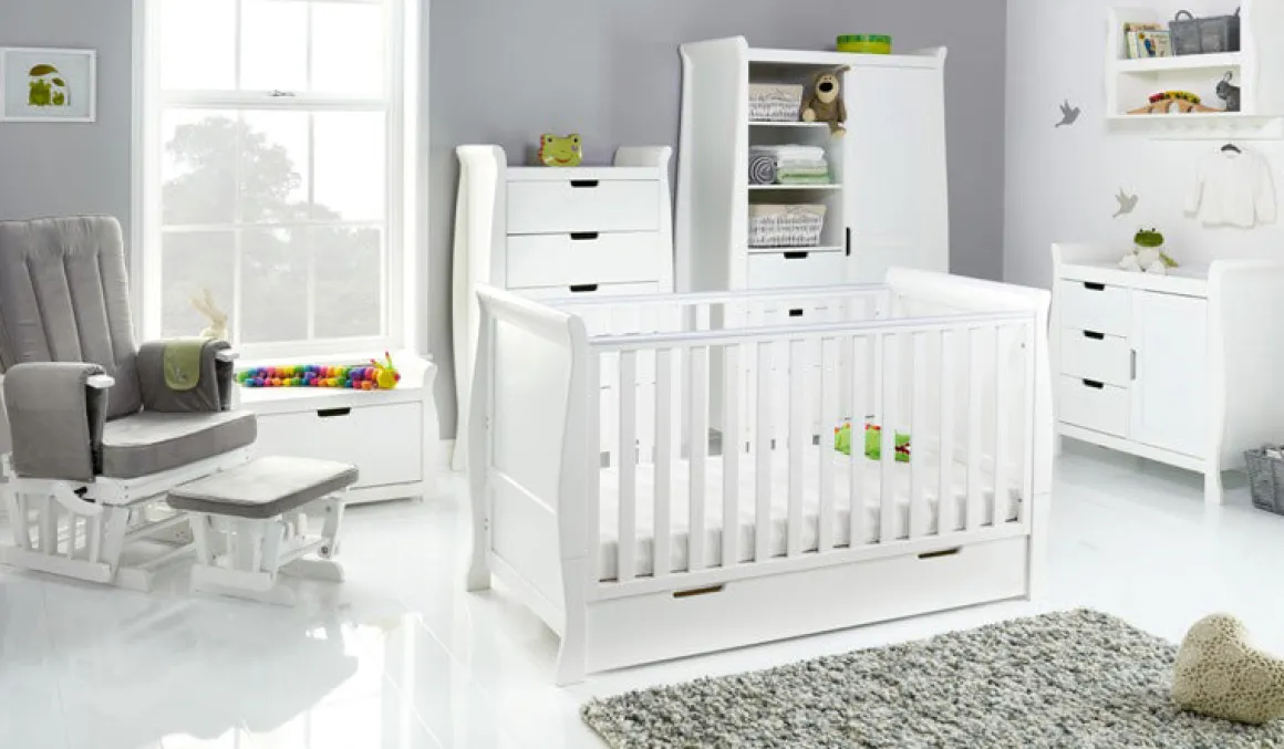 Obaby Stamford Classic 7 Piece Room Set - WHITE