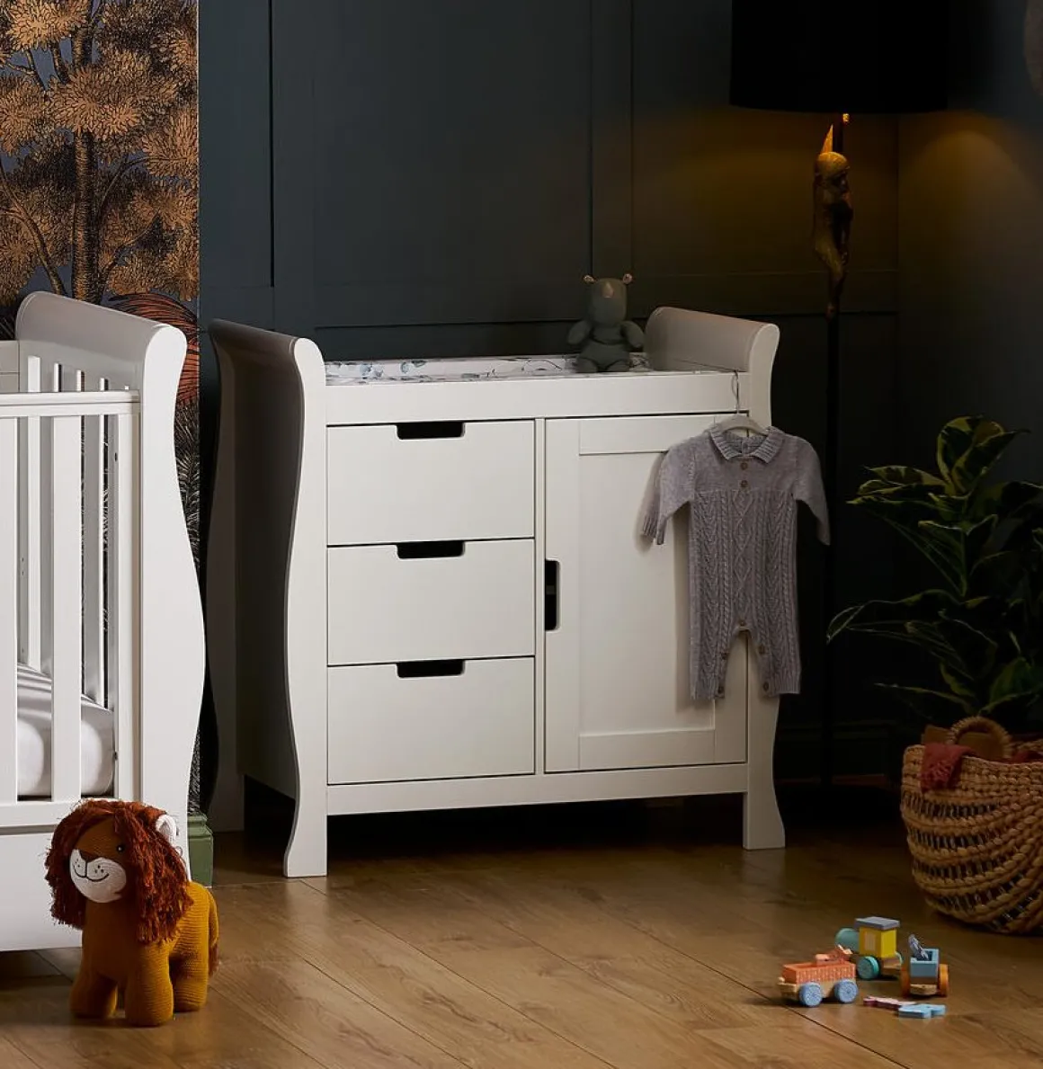 Obaby Stamford Luxe 2 Piece Room Set - WHITE