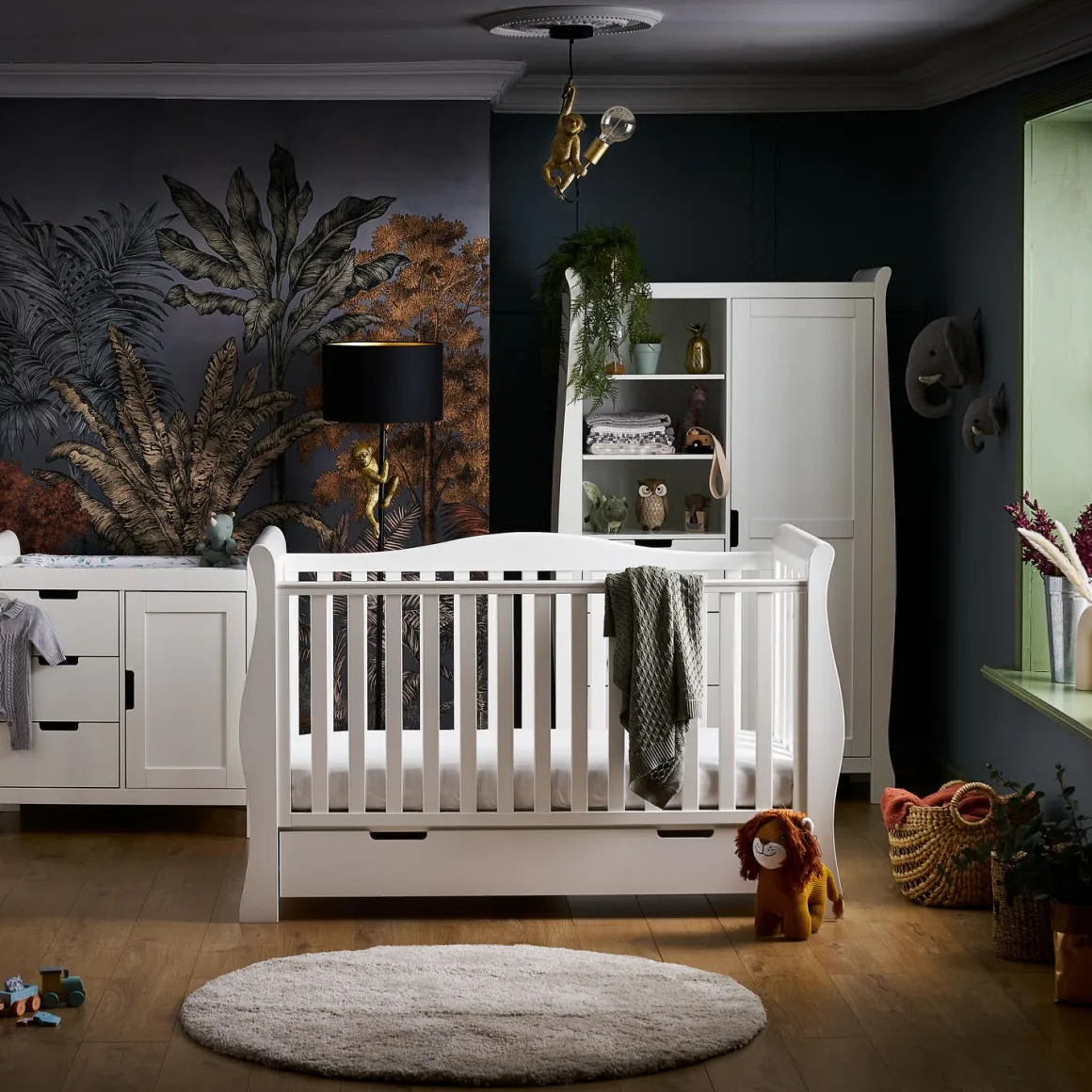 Obaby Stamford Luxe 3 Piece Room Set - White
