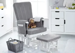Obaby Stamford Luxe 5 Piece Room Set - WARM GREY