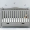Obaby Stamford Luxe Cot Bed - WARM GREY