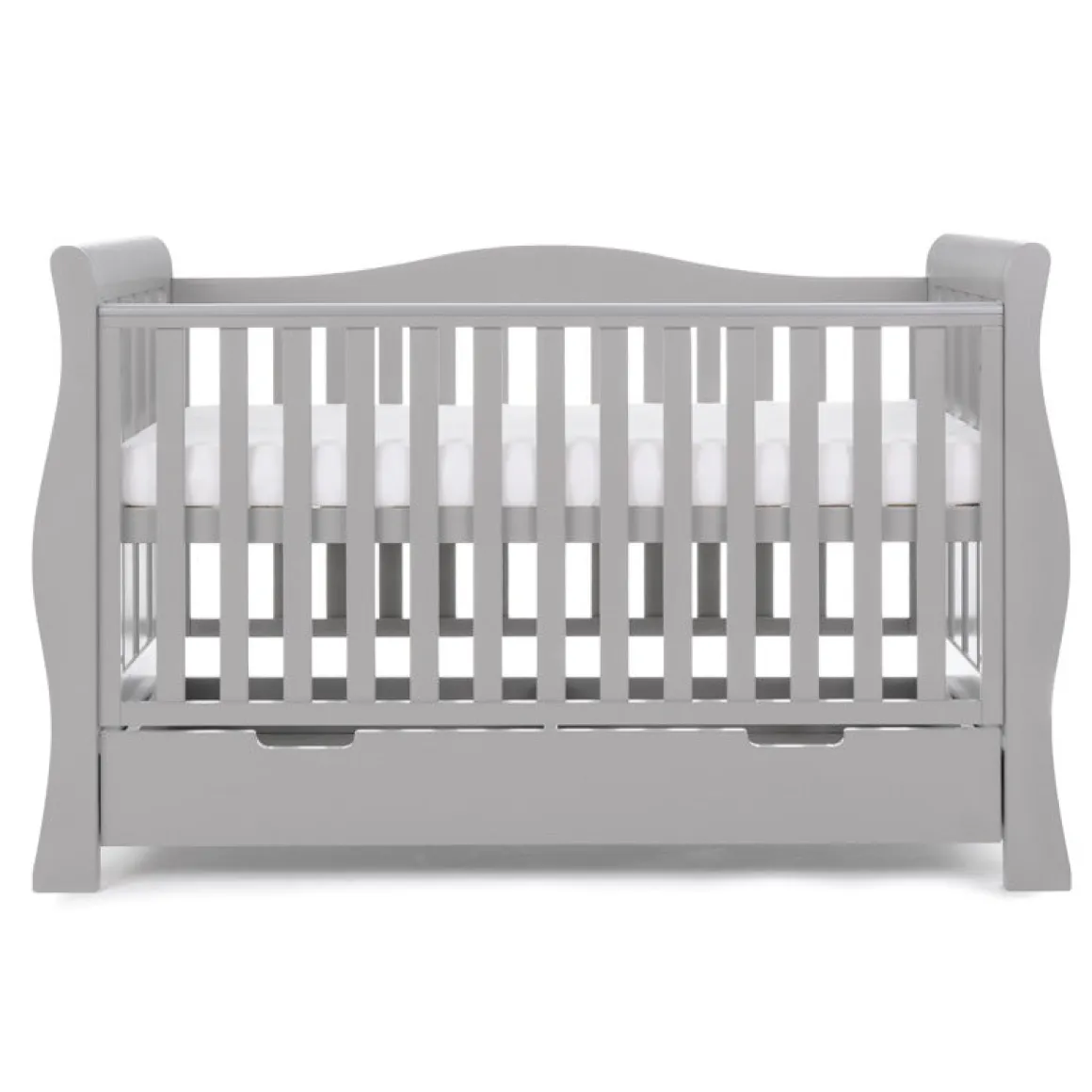 Obaby Stamford Luxe Cot Bed - WARM GREY