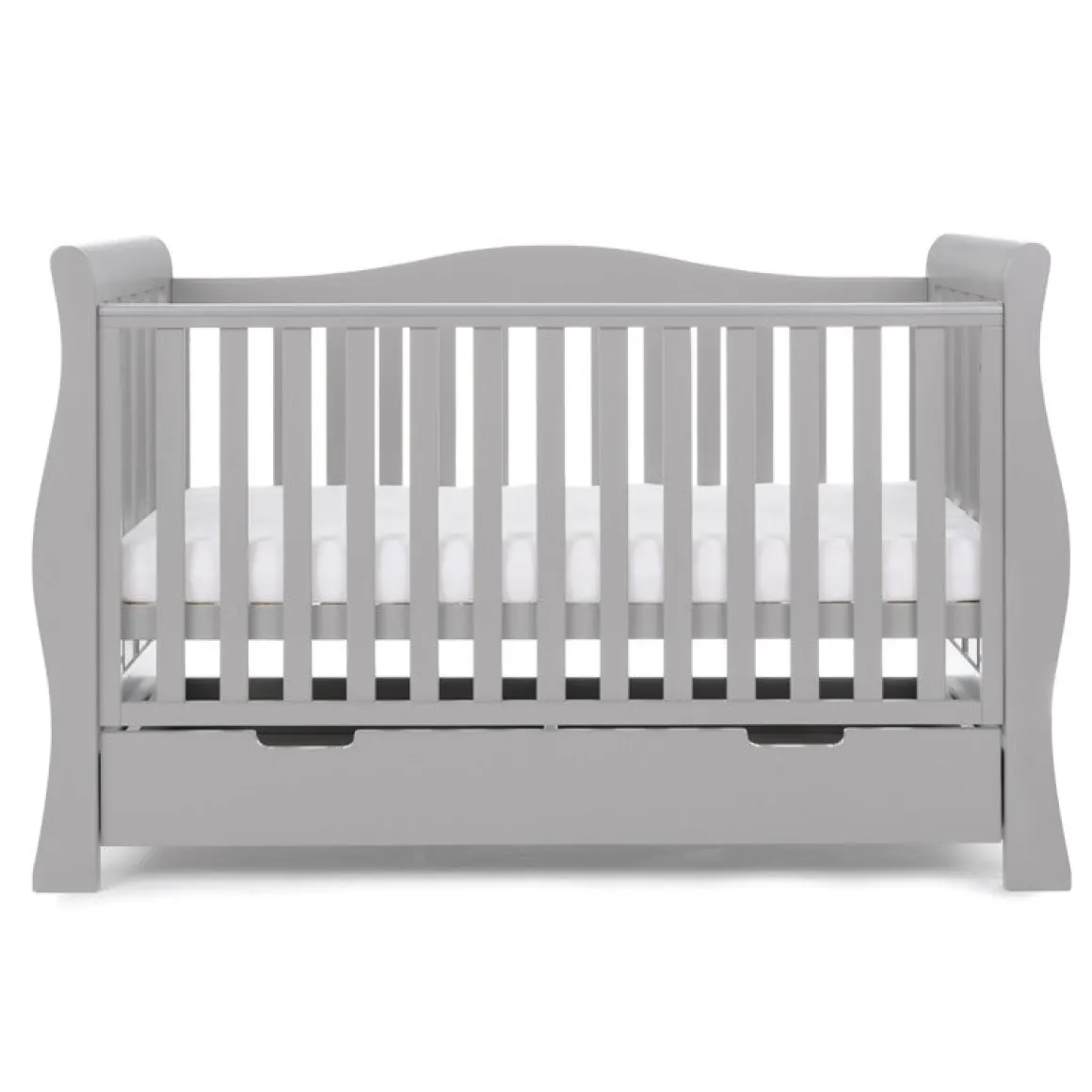 Obaby Stamford Luxe Cot Bed - WARM GREY