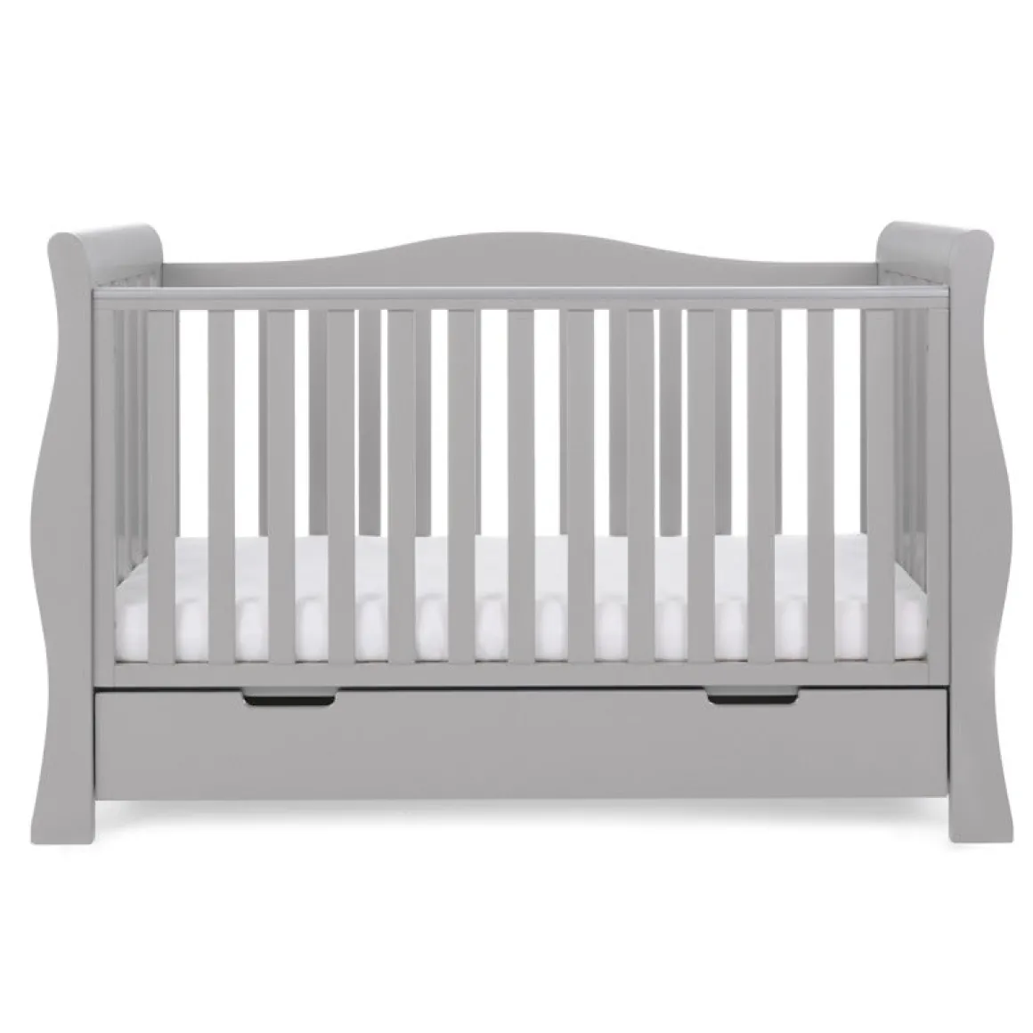 Obaby Stamford Luxe Cot Bed - WARM GREY