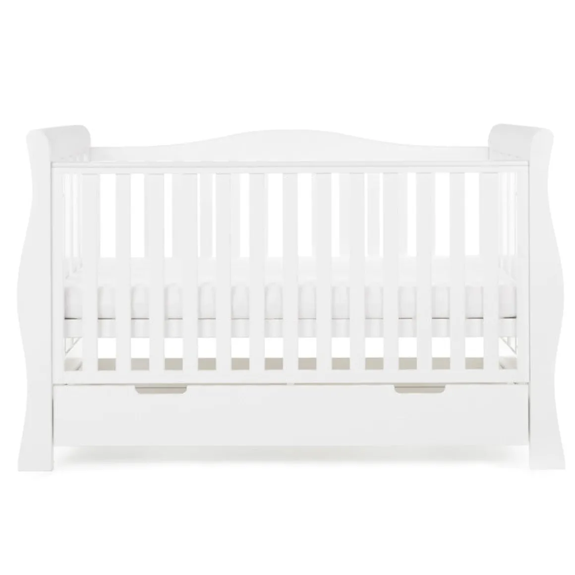 Obaby Stamford Luxe Cot Bed - WHITE