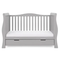 Obaby Stamford Luxe Cot Bed - WARM GREY