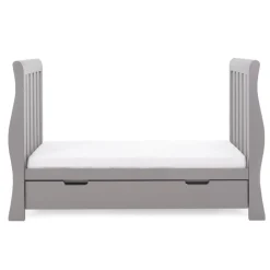 Obaby Stamford Luxe Cot Bed - TAUPE GREY