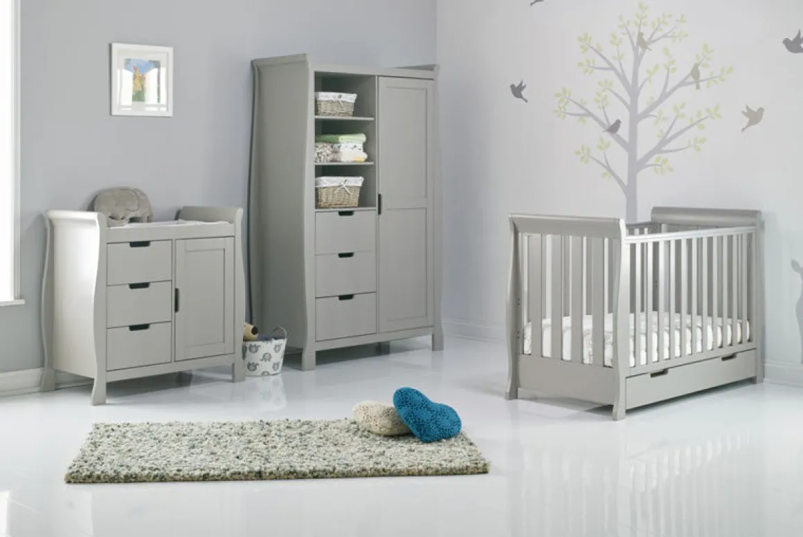 Obaby Stamford Mini 3 Piece Room Set - WARM GREY