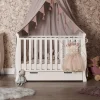 Obaby Stamford Mini Cot Bed - WHITE