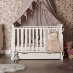 Obaby Stamford Mini Sleigh 5 Piece Room Set - White