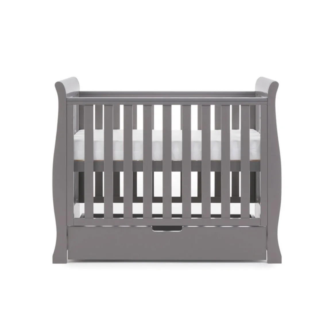 Obaby Stamford Space Saver Cot - TAUPE GREY