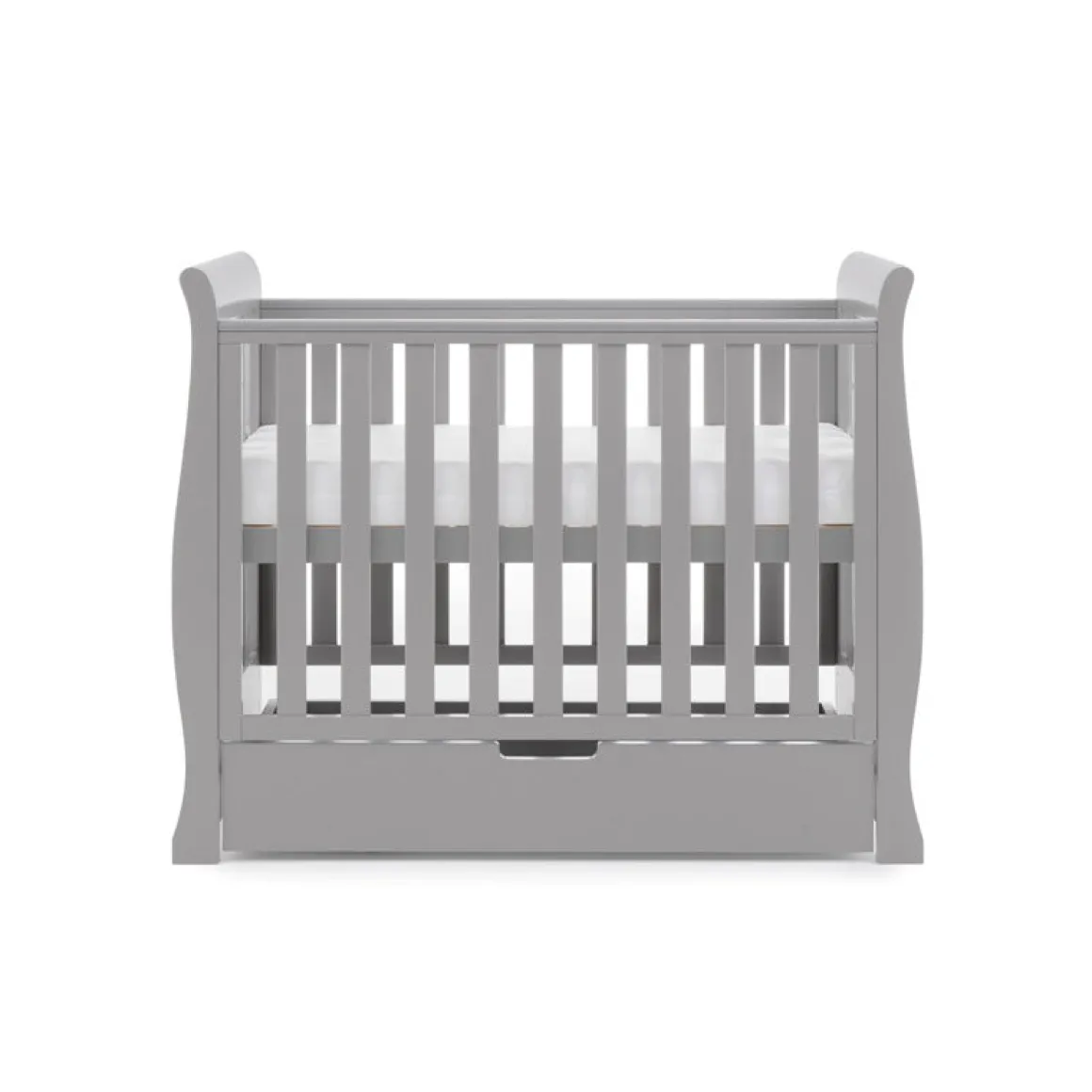 Obaby Stamford Space Saver Cot - WARM GREY