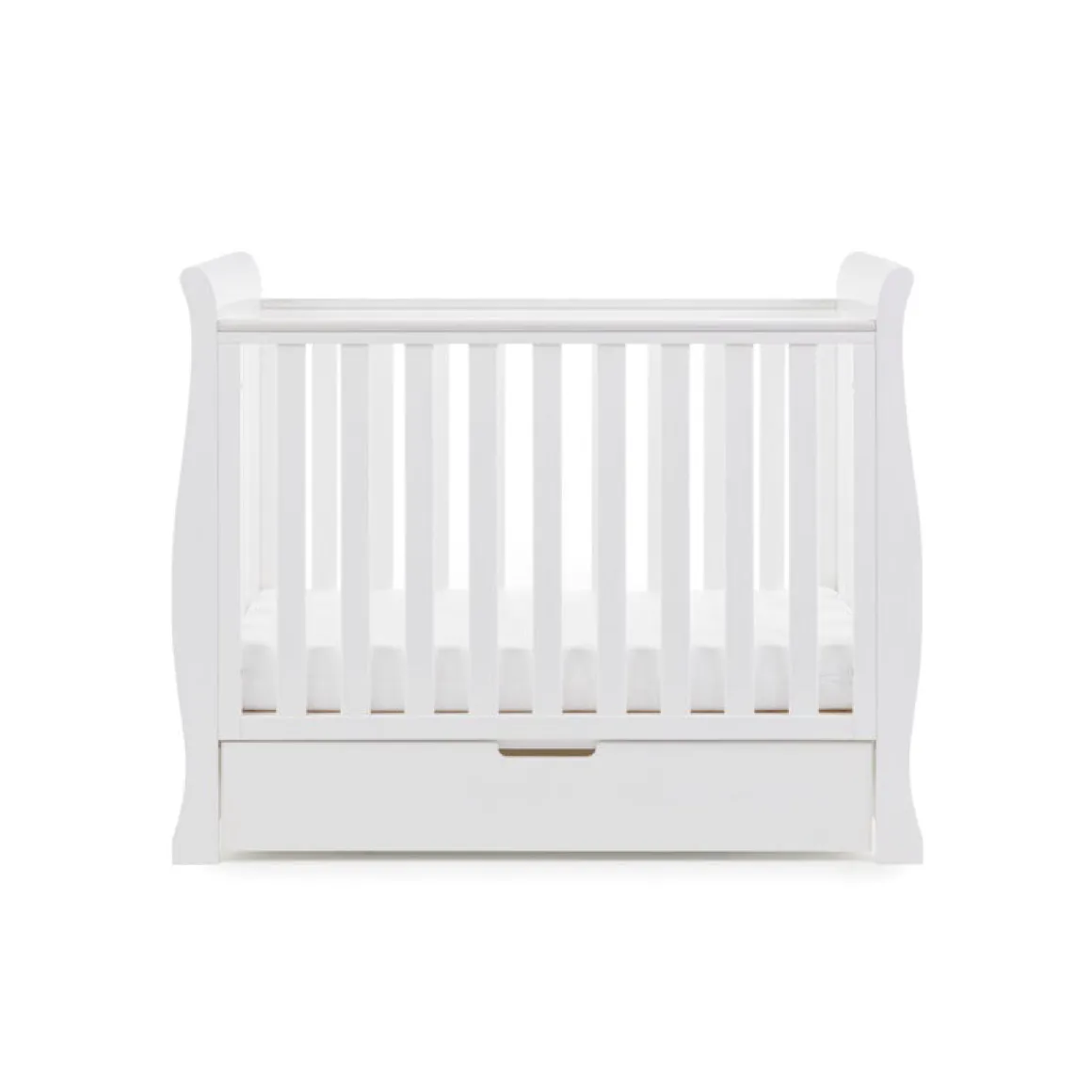 Obaby Stamford Space Saver Cot - WHITE