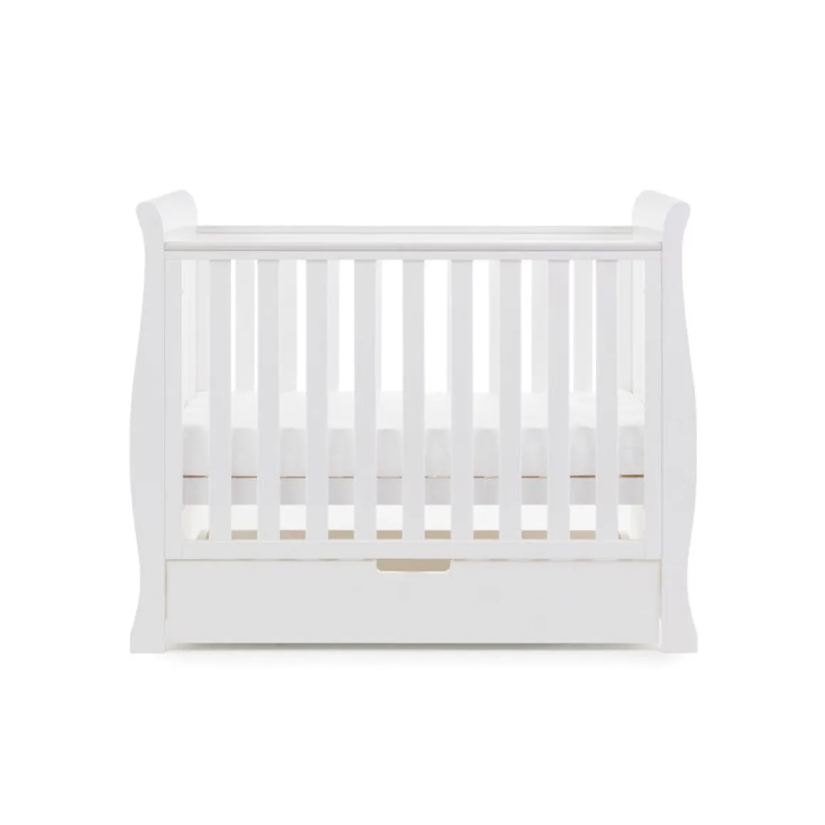 Obaby Stamford Space Saver Cot - WHITE
