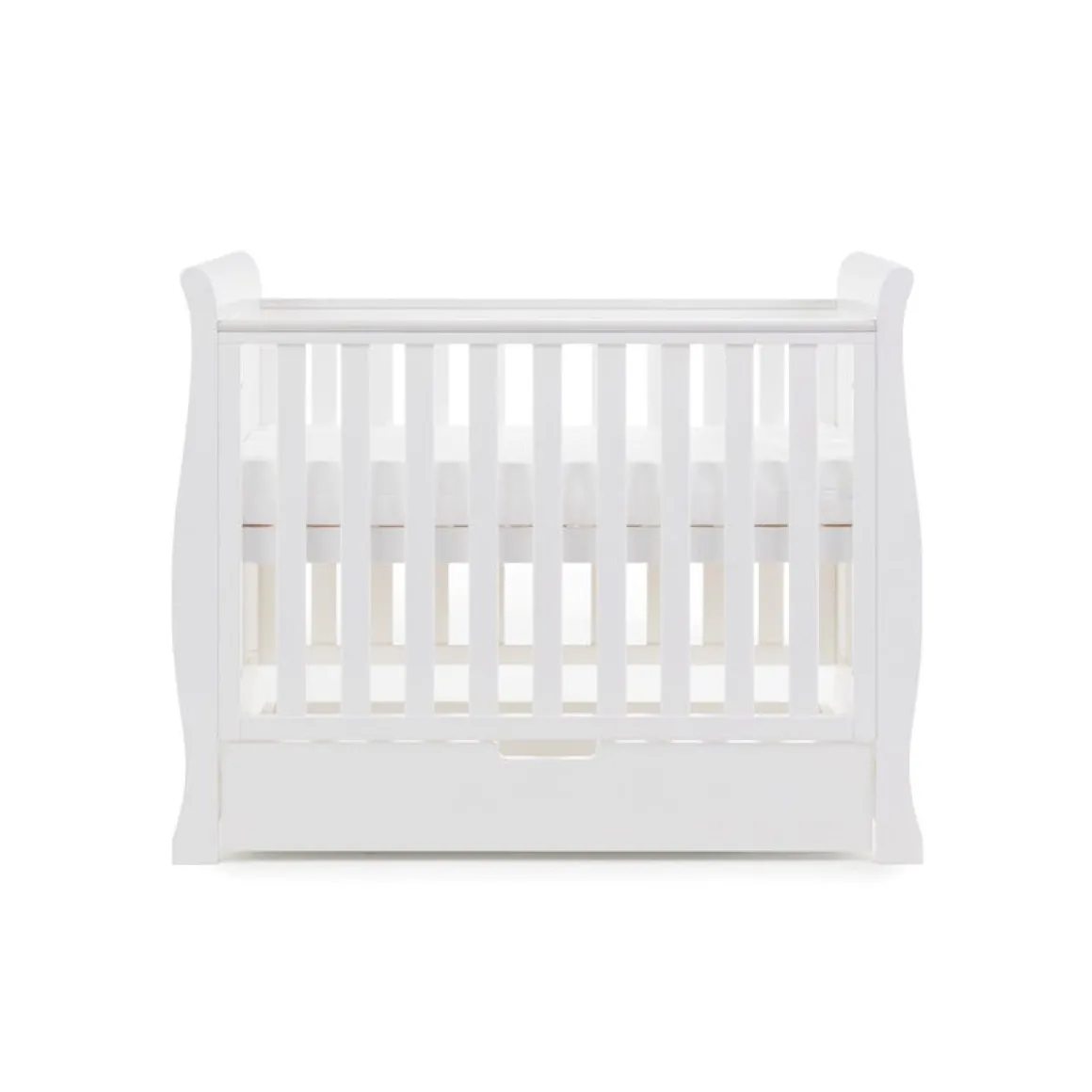 Obaby Stamford Space Saver Cot - WHITE