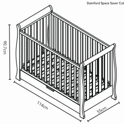 Obaby Stamford Space Saver 3 Piece Room Set - TAUPE GREY