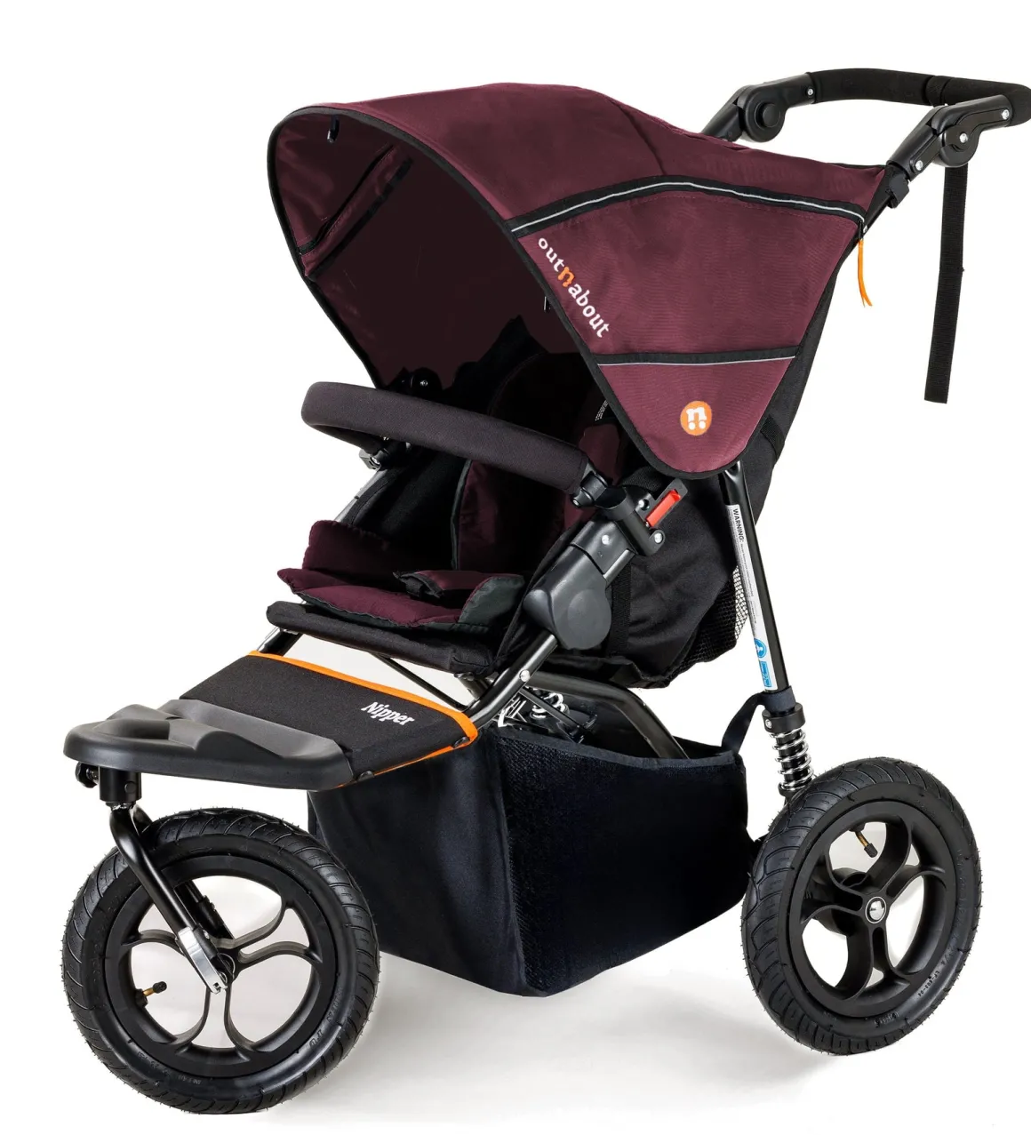 Out n About - Nipper Single V5 pushchair - Brambleberry Red
