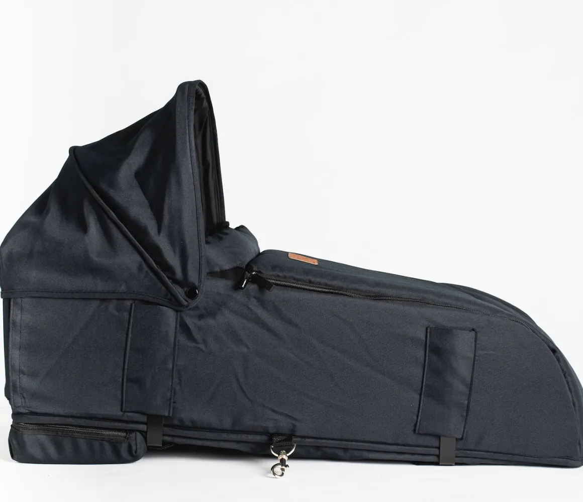 Roma Gemini Carry Cot - Jet Black