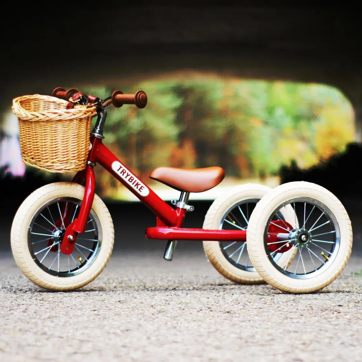 Trybike - Steel 2 In 1 Balance Trike / Bike Vintage Red